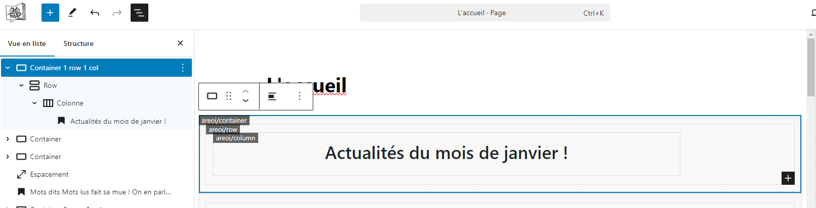 Les blocs Bootstrap - AREOI Blocks